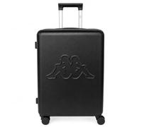 Kappa Trolley da Cabina 55x40x20 cm, Valigia Rigida in PC Policarbonato con 4 Ruote Doppie e Lucchetto a combinazione, Bagaglio a Mano Leggero e Compatto per Ryanair, Wizz Air ed EasyJet 352F56W, Nero