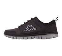 Kappa Tumelo Unisex Scarpe per jogging su strada Unisex - Adulto, Nero (Black/Grey), 41 EU