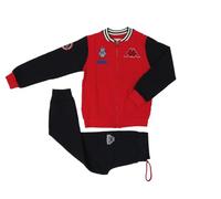 Kappa Tuta bambino ragazzo in 100% cotone French Terry. Tuta Full Zip in Felpina Leggera Ideale per l’autunno e la primavera. Kappa Back To School. (IT, Età, 5 anni, Regular, art.56 Rosso)