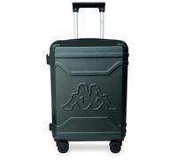 Kappa Valigia Rigida Bagaglio a Mano 55x40x20 cm, Trolley da Cabina in ABS con 4 Ruote Doppie, Lucchetto TSA, Leggera e Compatta, Adatta per Ryanair Wizzair EasyJet 352F53W, Verde Militare