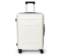 Kappa Valigia Rigida Bagaglio a Mano 55x40x20 cm, Trolley da Cabina in ABS con 4 Ruote Doppie, Lucchetto TSA, Leggera e Compatta, Adatta per Ryanair Wizzair EasyJet 352F53W, Bianco Sporco