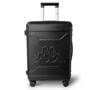 Kappa Valigia Rigida Bagaglio a Mano 55x40x20 cm, Trolley da Cabina in ABS con 4 Ruote Doppie, Lucchetto TSA, Leggera e Compatta, Adatta per Ryanair Wizzair EasyJet 352F53W, Nero