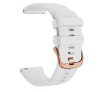 KAPPDE 18 20 22mm Cinturini Ufficiali per Smartwatch per Garmin Venu 2, Cinturino da Polso in Silicone per Garmin Venu 2S SQ, Braccialetto per Orologio (Colore: Bianco, Taglia: 20 per Garmin Venu-SQ)
