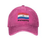 Kappe Herren Basecap Damen Verstellbar Cappy Baseballkappe Baseball cap Hut mit Paraguay Flagge Atmungsaktiv für Sport Klassische Fußballspiel