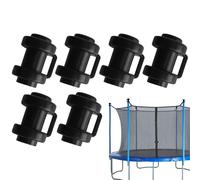 Kappen für Trampolinstangen - Weather Resistant Pole End Caps, Durable Safety Covers, Easy Fit Design | Protect Trampoline Poles From Wear And For Backyard Play Equipment Safety