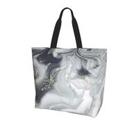 KAPPTYY Borsa a tracolla stampata con pietra orientale in marmo per le donne grande borsa riutilizzabile Tote Bag Borsa alla moda per lo shopping di viaggio