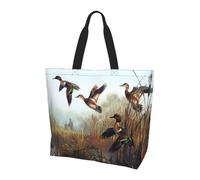 KAPPTYY Borsa a tracolla stampata selvaggia di caccia volante per le donne grande borsa riutilizzabile Tote Bag Borsa alla moda per lo shopping di viaggio