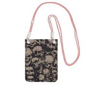 KAPPTYY Cool Retro Cranio Grafica Stampa Moda Cellulare Borsa Universale Esterno Del Telefono Del Sacchetto Del Telefono Della Cassa Gadget Tasca Adatto