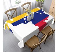 KAPPTYY Copertura elegante della tovaglia del partito di stampa della bandiera del Venezuela con il tessuto spesso molle per la celebrazione del banchetto