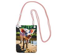KAPPTYY Cute Pig Stampa Moda Sacchetto Del Telefono Cellulare Universale Esterno Del Sacchetto Del Telefono Della Cassa Del Gadget