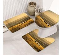 KAPPTYY Divertente set di 3 tappeti da bagno con stampa di mucca delle Highland, 80 x 50,8 cm, tappetini antiscivolo per suite, casa vacanze, tappeti assorbenti