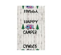 KAPPTYY Happy Camper Printing Waffle Premium Asciugamani da cucina ad asciugatura rapida, super assorbenti, multiuso asciugamani per la pulizia regalo