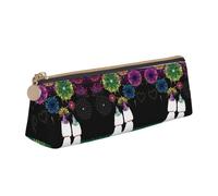 KAPPTYY Happy Year School - Astuccio per matite con ampia apertura, leggero, spazioso, con cerniera, bianco, Taglia unica, Organizer per borse