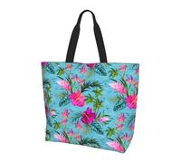 KAPPTYY Hello Hawaii Borsa a tracolla stampata per le donne grande borsa riutilizzabile Tote Bag Trendy per viaggi shopping