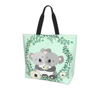 KAPPTYY Koala Borsa a tracolla stampata per le donne Grande borsa riutilizzabile Tote Bag Trendy per viaggi Shopping