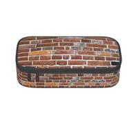 KAPPTYY Old Brick Wall Original High Capacity Pencil Case, Big Pen Box Organizer Portatile Estetica Fornitura per Adulti, Nero , Taglia unica, Organizer per borse