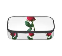 KAPPTYY Red Rose Psd Astuccio Originale Ad Alta Capacità, Big Pen Box Organizer Portatile Estetica Fornitura per Adulti, Nero , Taglia unica, Organizer per borse
