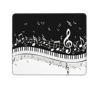 KAPPTYY Tasti di pianoforte con note musicali stampa grande tappetino per mouse da gioco, tastiera del computer, tappetino per mouse tappetino da scrivania per sale giochi, uffici domestici