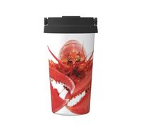 KAPPTYY Tazza da caffè riutilizzabile con coperchio, in acciaio inox, alla moda, per bevande calde e fredde, regalo ideale