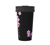 KAPPTYY Tazza da caffè riutilizzabile con coperchio, in acciaio inox, alla moda, per bevande calde e fredde, regalo ideale