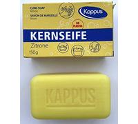 Kappus Sapone al limone, confezionato singolarmente, 10 pezzi** a 150 g senza plastica, in scatola di cartone, profumo di limone
