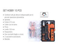 KAPRIOL - SET HOBBY 15 ATTREZZI IN VALIGETTA ATTREZZI MANUALI - TACTIX