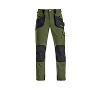 Kapriol Slick Pantaloni da Lavoro Ampie Tasche Anteriori Doppie con Soffietto Tasche Porta Ginocchiere Rinforzo Posteriore a Fondo Gamba