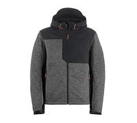 KAPRIOL Softshell Tenere Pro Giacca Uomo con Cappuccio Resistente al Freddo Antivento Idrorepellente per il Lavoro e il Tempo Libero, Grigio, XL