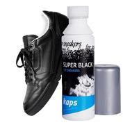 Kaps Colore Nero Super Nero Ripristina Colore per Scarpe Casual e Sneakers, Pelle e Tela, 75 ml