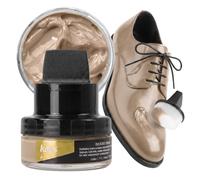 Kaps Crema per la Cura delle Scarpe con Spugna Applicatore, Cura Intensiva e Nutrimento per Pelle, Delicate, 70 Colori