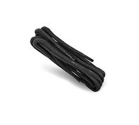 Kaps Lacci Cerati Spessi, Lacci in Cotone 100% Naturale con Finitura in Cera, Quattro lunghezze 60 cm - 120 cm, Made in Europe (75 cm - 29 pollici - 4 to 5 coppie di occhiell / 91 - Nero)