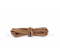 Kaps Lacci in Pelle, 100% Pelle Genuina di Alta Qualità, Fatti in Europa (140 cm -da 8 a 10 paia di asole / 36 - colore naturale)