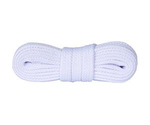 Kaps Lacci per Scarpe da Ginnastica, Stringhe per Scarpe e Calzature Casual, Fatti in Europa, Diversi Colori e Misure (140 cm - 55 inch - da 8 a 10 paia di asole/Bianco)