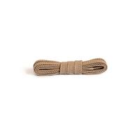 Kaps Lacci piatti, lacci in cotone 100% durevoli di alta qualità, realizzati in Europa, 1 paio, molti colori e lunghezze (150 cm - da 7 a 10 paia di occhielli / 10 - beige)
