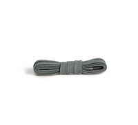Kaps Lacci piatti, lacci in cotone 100% durevoli di alta qualità, realizzati in Europa, 1 paio, molti colori e lunghezze (120 cm - da 6 a 8 paia di occhielli / 84 - grigio scuro)
