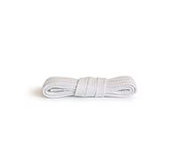 Kaps Lacci piatti per scarpe, 100% cotone, non cerati, lacci di ricambio per scarpe da ginnastica, scarpe casual e stivali, 12 colori e 9 lunghezze da 45 cm a 200 cm, 01 - Bianco, 200 cm - 79 inch