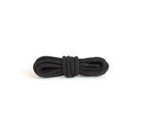 Kaps Lacci Spessi Rotondi, Diametro da 5-6 mm, Lacci in 100% Cotone per Scarpe e Calzature Casual, Fatti in Europa, 1 Paio (120 cm - 47 inch - da 6 a 8 paia di asole / 91 - Nero)