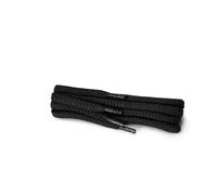 Kaps Lacci tondi, lacci in cotone 100% durevoli di alta qualità, fabbricati in Europa, 1 paio, molti colori e lunghezze (120 cm - da 6 a 8 paia di occhielli / 91 - nero)