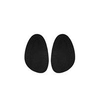 Kaps Mezze Solette Halfled - Pelle Confortevole e Lattice - Assorbe l'Umidità - Impedisce lo Sfregamento e le Vesciche in Scarpe con Tacchi, Flat e Stivali - Beige e Nero (39-40 EUR - Nero)