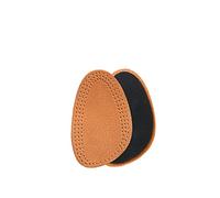 Kaps Mezze Solette Halfled - Pelle Confortevole e Lattice - Assorbe l'Umidità - Impedisce lo Sfregamento e le Vesciche in Scarpe con Tacchi, Flat e Stivali - Beige e Nero (35-36 EUR - Beige)