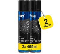 Kaps Nano Protector, Set di 2 x 400ml, Spray Protettivo Scarpe Impermeabilizzante per Pelle, Nabuk, Pelle Scamosciata, Tessuti e Materiali TEX, Repellente per Umidità e Sporco