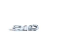 Kaps Round Thin Laces, lacci in cotone 100% di alta qualità 2mm per calzature casual e fashion,1 paio, molti colori e lunghezze (90 cm - 36 pollice - 5 to 6 paia di occhielli / 83 - grigio chiaro)