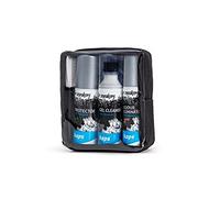 Kaps Set da Viaggio per la Pulizia delle Sneakers, Kit Completo per Cura e Pulizia Sneakers, Set Cura Scarpe Tennis, Kit per Pulizia Calzature con Borsa da Viaggio