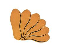 Kaps Set di 6 paia di Solette per Scarpe in Cuoio Naturale per Uomo e Donna con Sottostrato in Carbone Attivo, Inserti di Ricambio, (Uomo / 6 UK / 40 EUR)