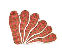 Kaps Set di 6 Solette per scarpe in Tartan per Uomo e Donna, Comodi Inserti per Scarpe per l'Uso Quotidiano, Solette per Scarpe Unisex con Elegante Design Scozzese, (44 EUR)