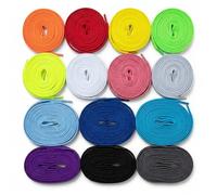 Kaps Set di lacci per scarpe da ginnastica e sport, vari colori vivaci, 14 paia di lacci colorati da 120 cm o 140 cm