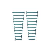 Kaps Set di Lacci Senza Nodo in Silicone per Scarpe, Lacci per Scarpe in Diversi Colori, Set da 20 Lacci per Scarpe Sneakers e Trainers per Bambini e Adulti, Grigio