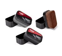 Kaps Set Lucido Perfetto Spugna Lucido Nero, Marrone e Neutro per Scaper, Stivali, Borse, e Altro in Pelle; Per Tutti i Colori di Scapre - Lucido per Scarpe e Pelletteria Universale