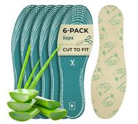 Kaps Solette Aloe Vera e Ultra Fresh per Uomo e Donna, Unisex Tocco Morbido, Traspirabili, Antiscivolo, Regolabili Con Rimozione Odori, 6 Paia Comode