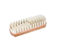 Spazzola in Legno con Gomma Morbida Naturale Crespa per Nabuk e Pelle Scamosciata, per Scarpe, Borse e Accessori in Pelle, della Kaps